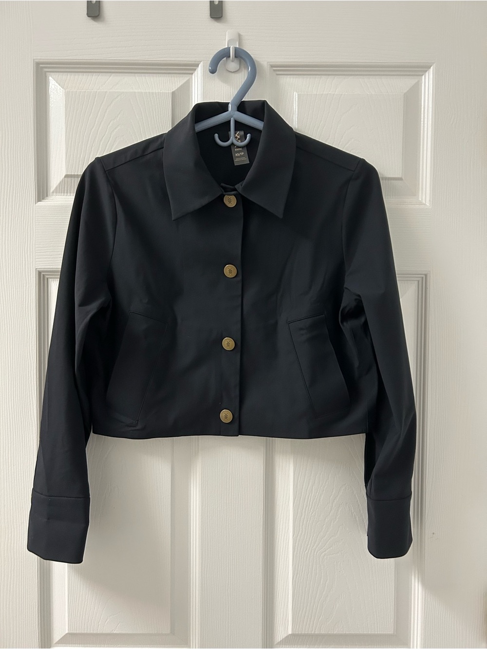 Rhone Commuter Crop Jacket Black Like New SZ XS
